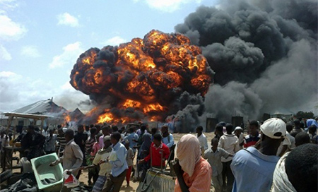 Mueren cinco personas por una explosión cerca de Mogadiscio